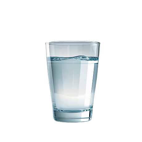 Vaso con agua