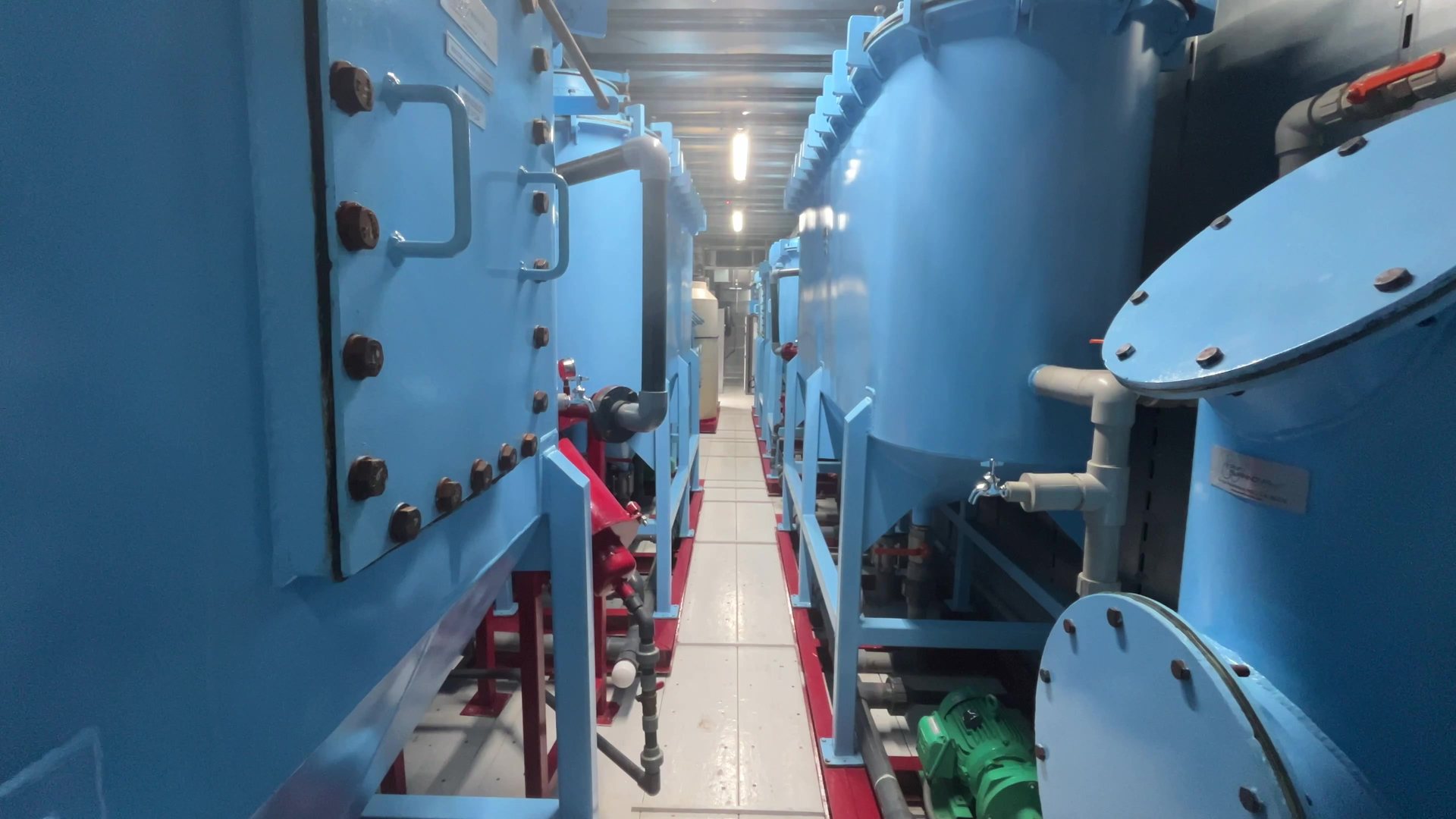 Planta de tratamiento de agua residual en operación